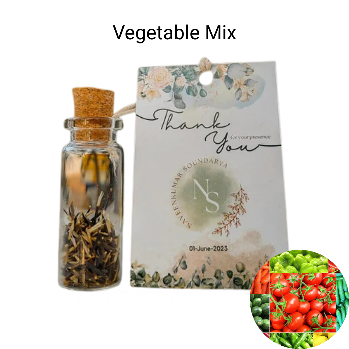 Seed Bottles with Tag| Eco-Friendly Gifting Solution