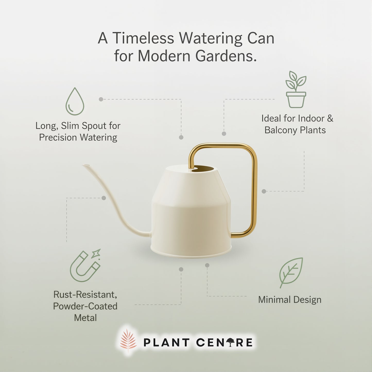 IKEA Watering Can | Minimalist Metal Watering Can for Indoor & Outdoor Plants | Plant Centre