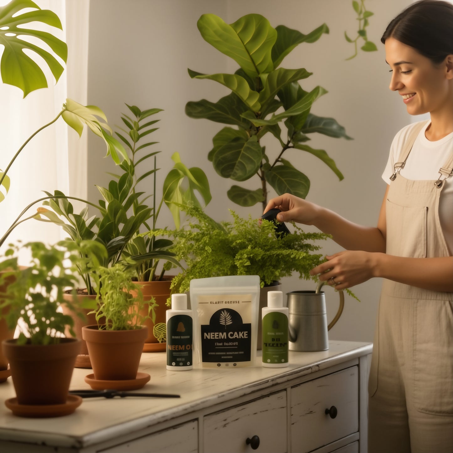 Pest & Disease Protection Combo | Neem Oil, Bio Insecticide & Neem Cake | Organic Plant Care Kit by Plant Centre