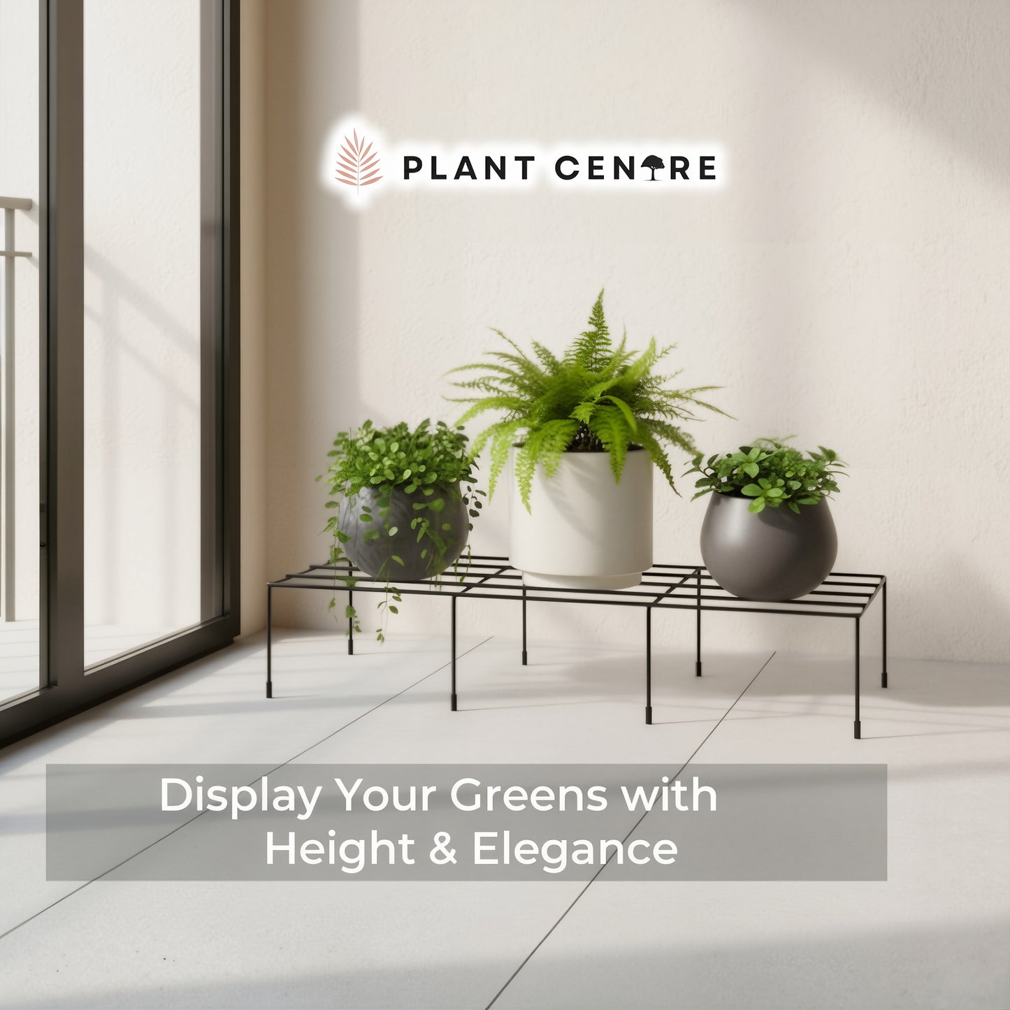 Single Tier Metal Stand | Modern Metal Plant Stand for Indoor & Outdoor Use | Plant Centre