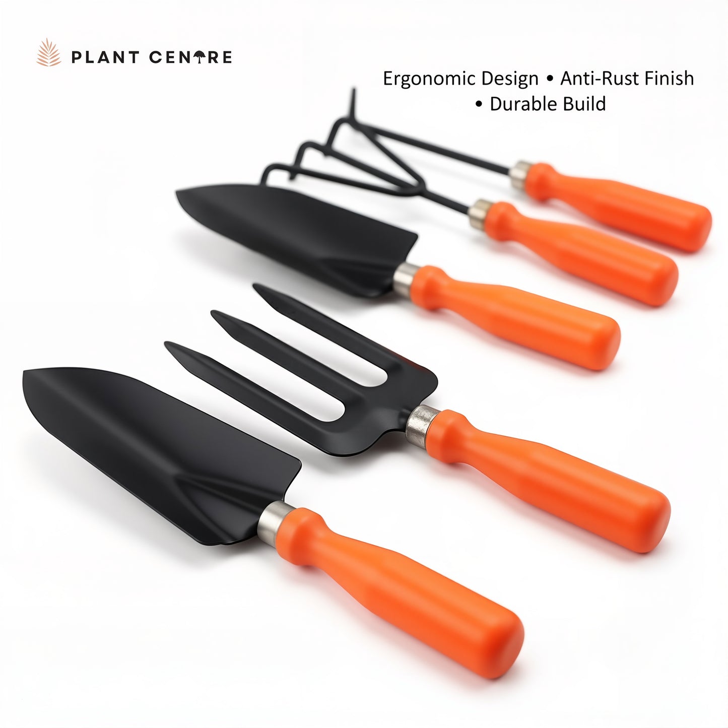 Set of 5 Garden Tools | Complete Gardening Kit with Hand Trowel, Fork, and Weeder