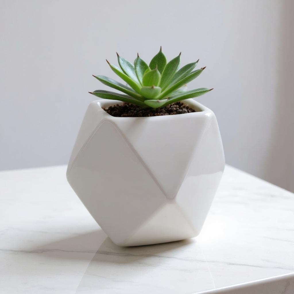 Succulents in Ceramic Pot
