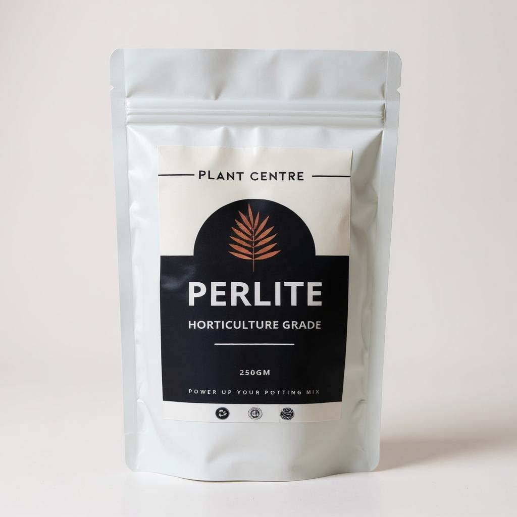 Package of Perlite from Plant Centre on a white background