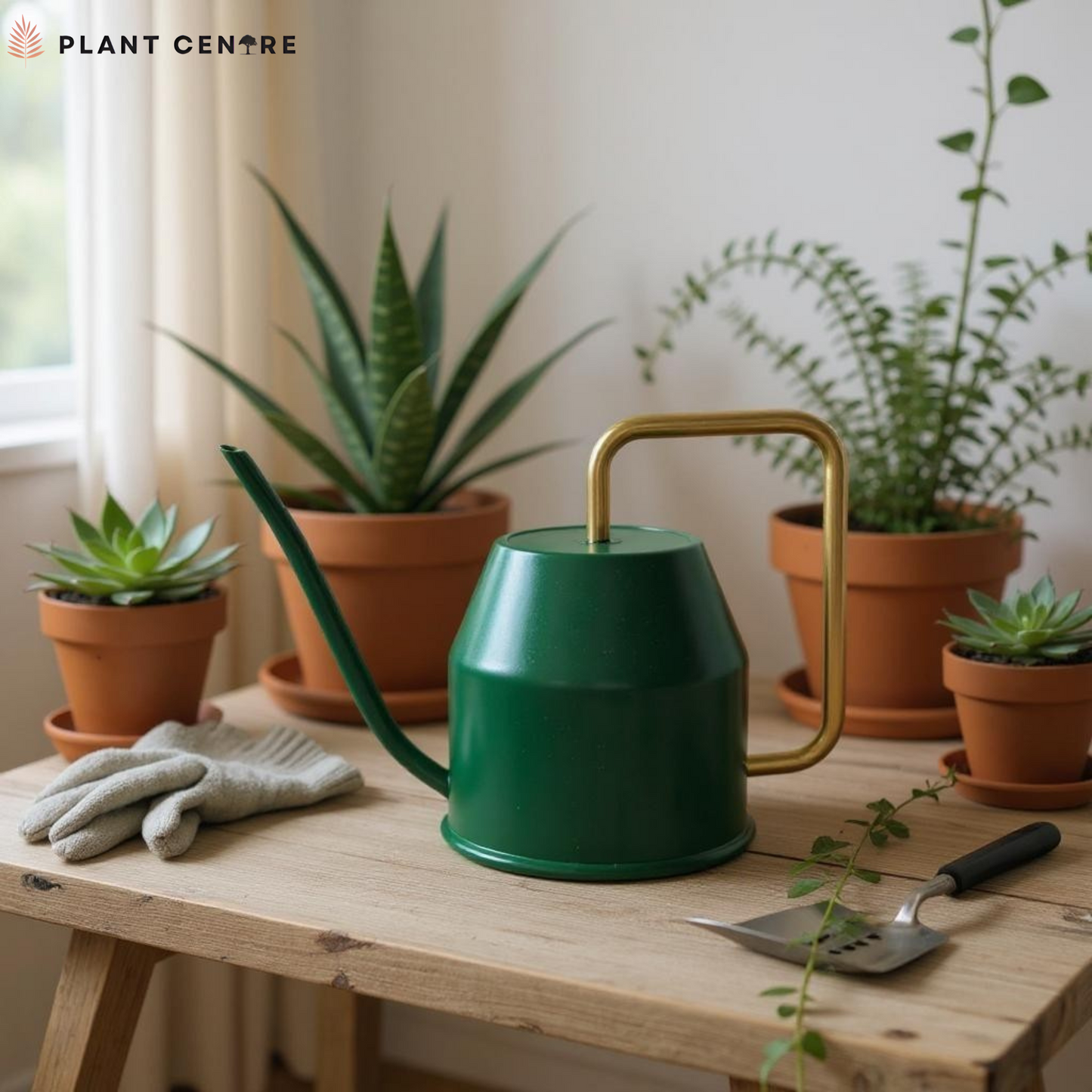 Metallic Watering Can | 2 Ltrs | Premium Garden Tool for Indoor & Outdoor Plants