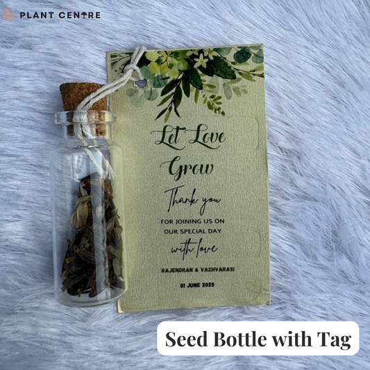 Seed Bottles with Tag| Eco-Friendly Gifting Solution