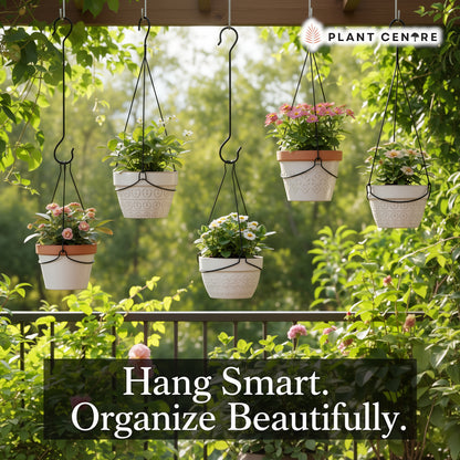 Big S Hook (Set of 10) | Heavy-Duty Metal Hooks for Hanging Pots & Garden Tools | Plant Centre