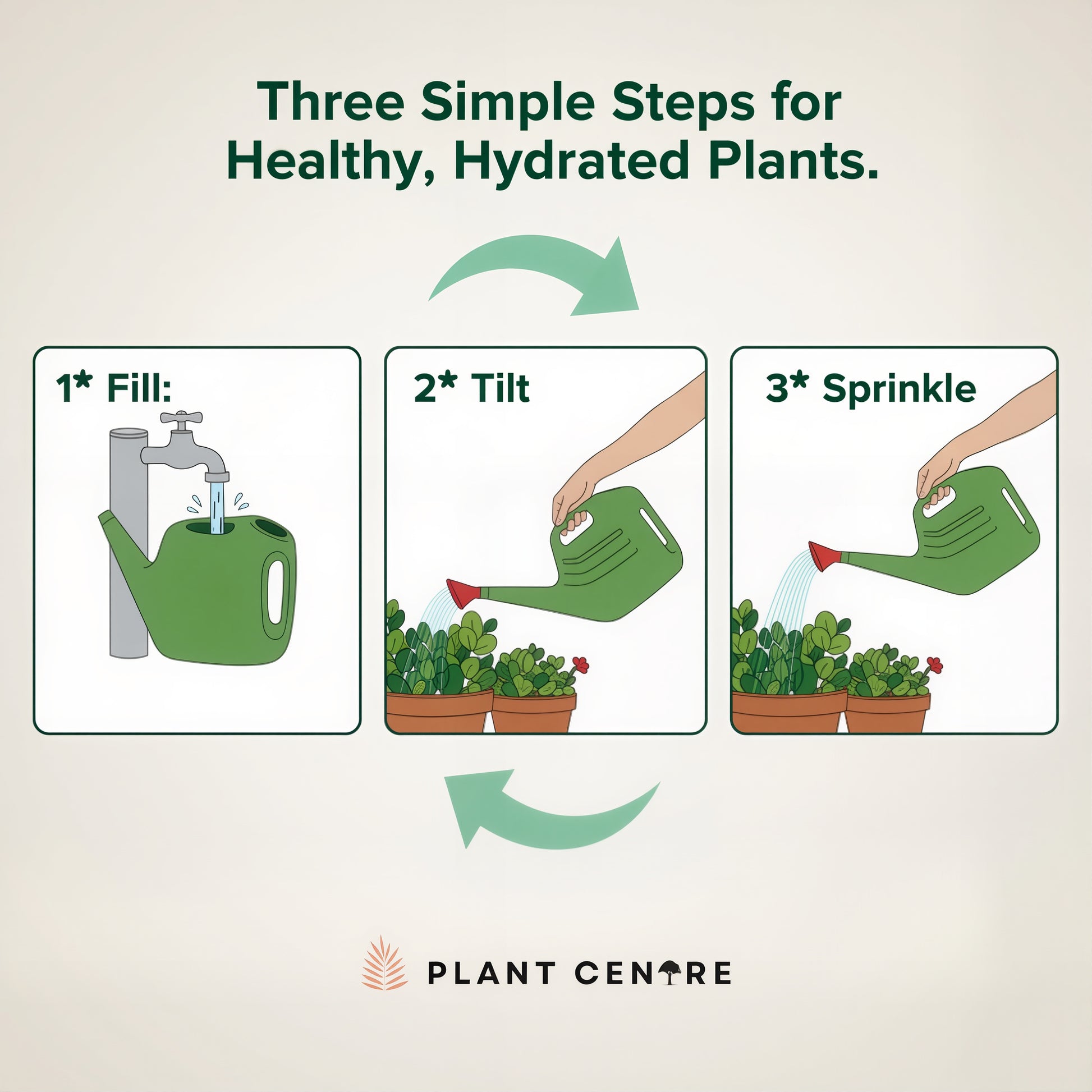 Watering Can 5 Litres | Durable Plastic Garden Can for Indoor & Outdoor Plants | Plant Centre