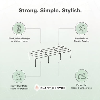 Single Tier Metal Stand | Modern Metal Plant Stand for Indoor & Outdoor Use | Plant Centre