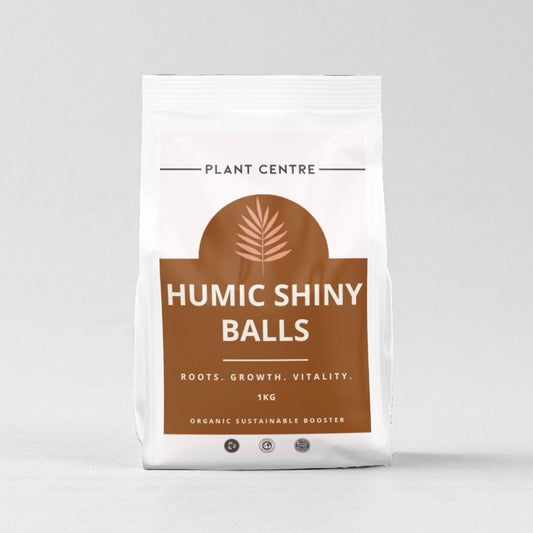 Package of Humic Shiny Balls with branding on a white background